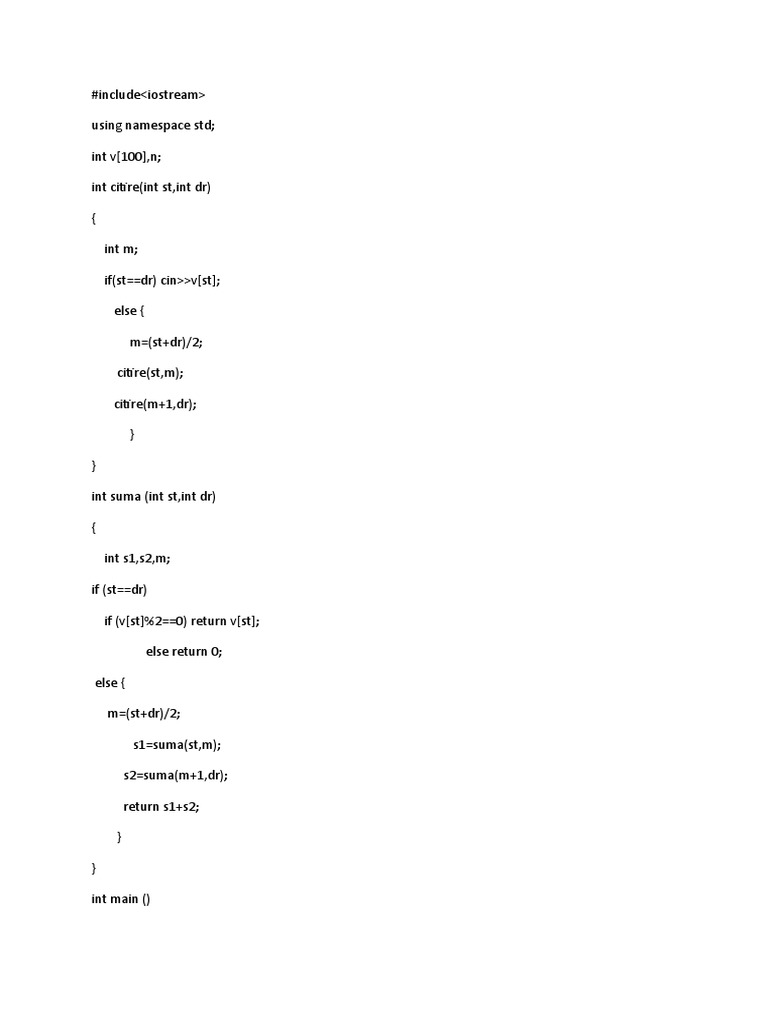 C++ Program for Even Sum Calculation | PDF | Science & Mathematics ...