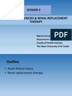 Renal Emergencies & Renal Replacement Therapy
