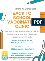 Back-To-School Vaccination Clinic