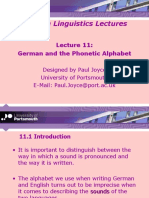 German and The Phonetic Alphabet