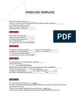 SST TEMPLATES (Summarize Spoken Teswt)