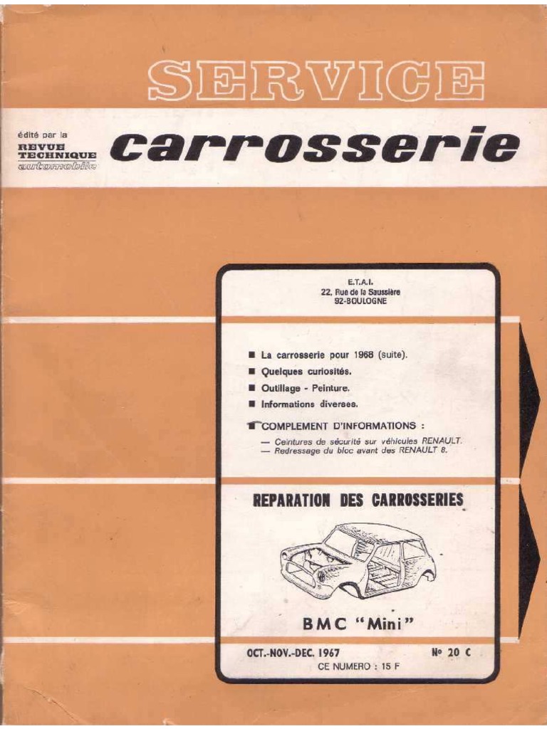 Service Carrosserie RTA | PDF