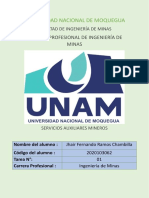 Universidad Nacional de Moquegua Servicios Auxiliares Mineros