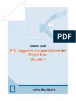 Arturo Graf. Miti, leggende e superstizioni del Medio Evo. Volume 1.