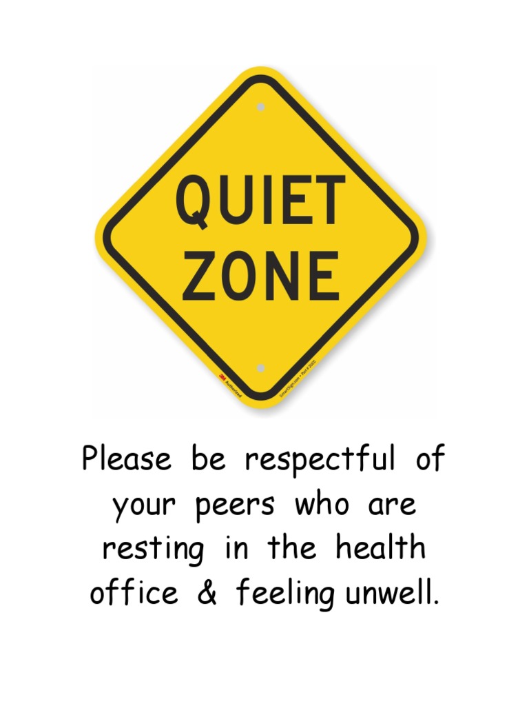 Quiet Zone Sign | PDF