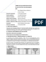 Informe de Evaluación Psicológica Cattell - Ariana y Eymi