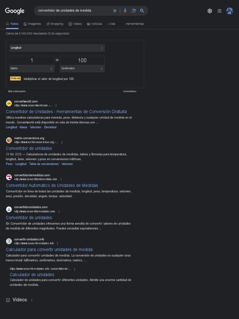 CONVERTIDOR DE UNIDADES visual data 5