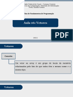 Vetores na programação