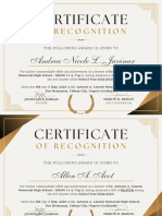 (Bulk) Golden Elegant Certificate of Appreciation (297 × 210 MM) - Signed