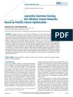 Energy-Efficient Cooperative Spectrum Sensing Strategy For Cognitive Wireless Sensor Networks Based On Particle Swarm Optimization