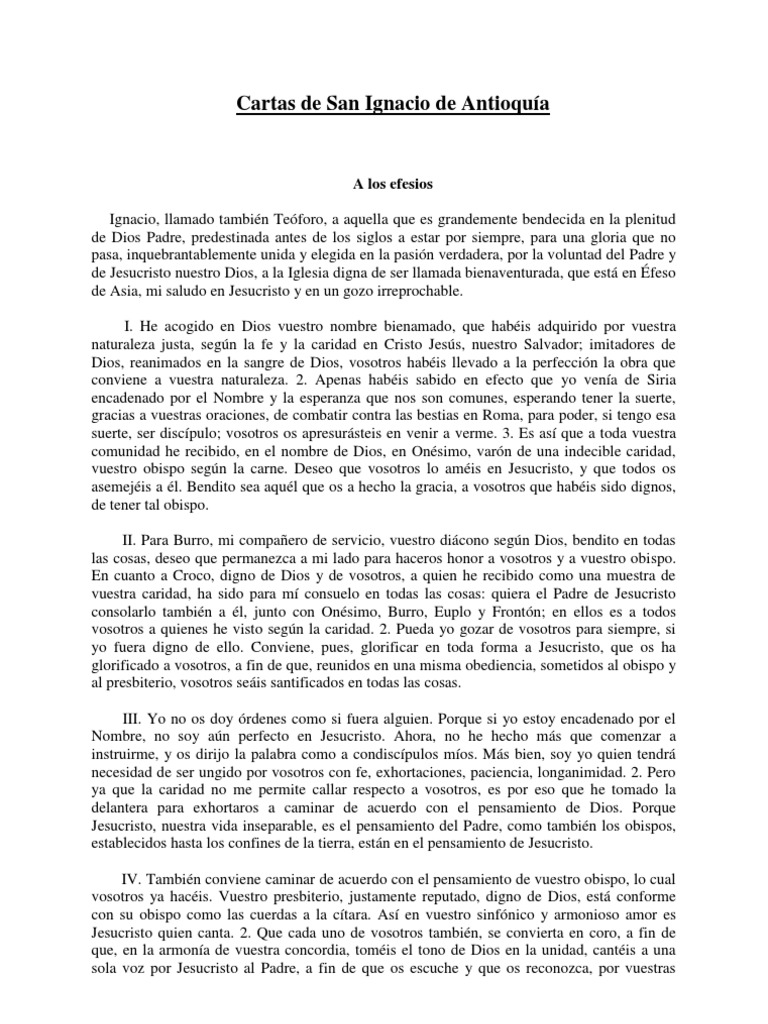 Todas Las Cartas de S. Ignacio