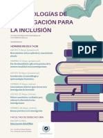 Cartel Fmetodologias de Investigacion para La Inclusion 1