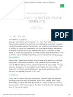 Use The 4-Level Strategic Plan Template To Optimize Your Strategic Plan