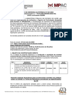 Aviso de Dispensa Eletronico 001-2023