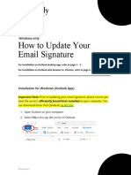 Efficiently - Instructions To Update Your Email Signature (Windows)