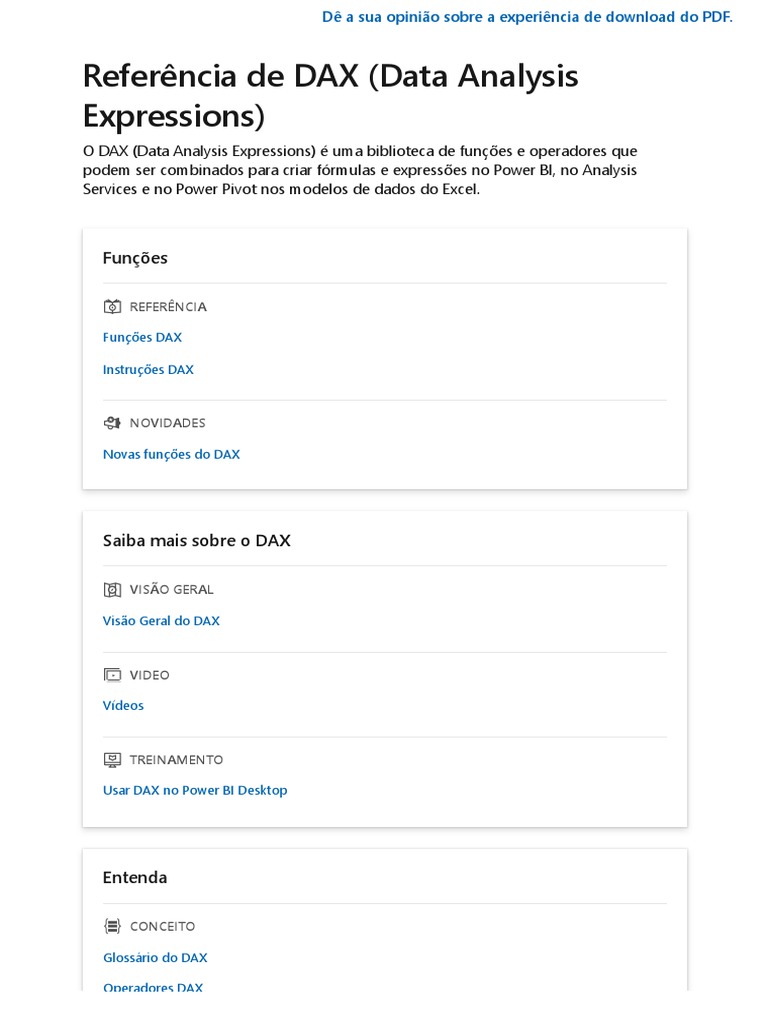 Introdução ao DAX no Power BI | PDF | Métodos e Materiais de Ensino ...