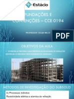 Fundações e Contenções - Aula 6 - Prof. Cezar Bello