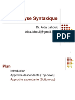 Analyse Syntaxique VF