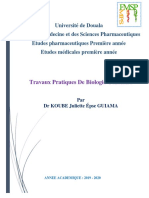 Travaux Pratiques de Biologie Cellulaire