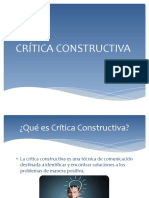 Crítica Constructiva