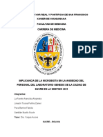 Implicancia de La Microbiota en La Ansiedad Del Personal Del Laboratorio Genesis de La Ciudad de Sucre en La Gestion 2021