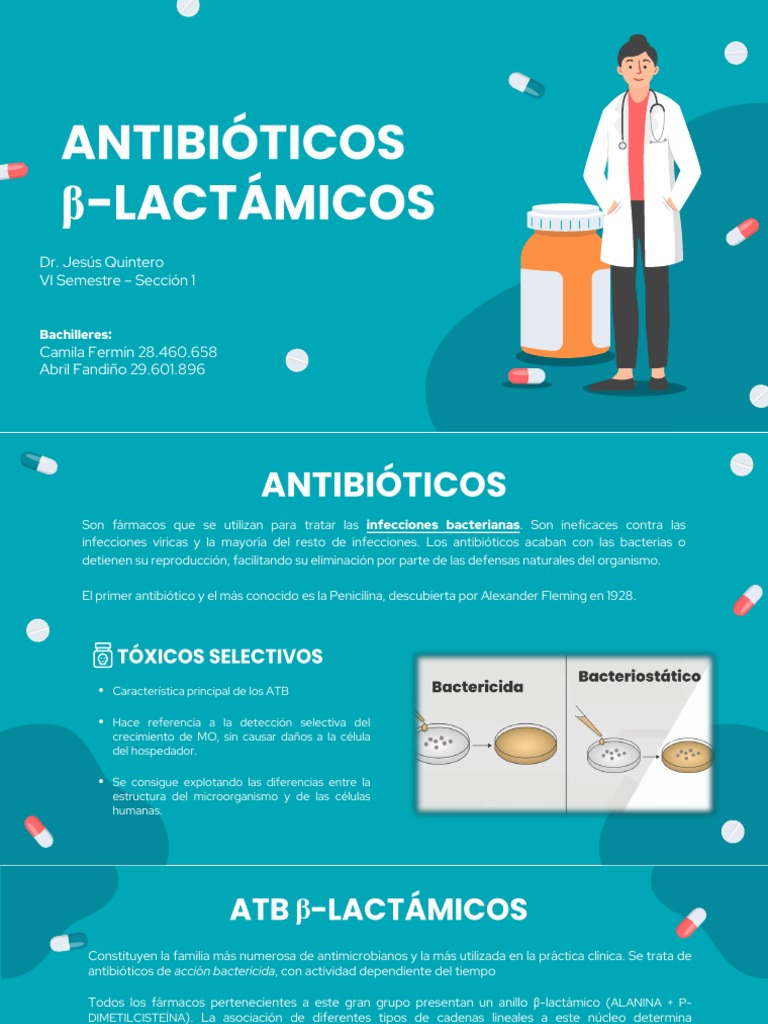01 Antibióticos Betalactámicos Descargar gratis PDF Penicilina