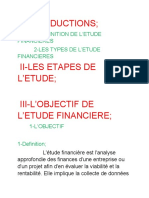 Etude Financieres