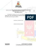 Resultado Final Pós Recursos Do Processo Seletivo SIMPLIFICADO #003/2023 Motorista B E D