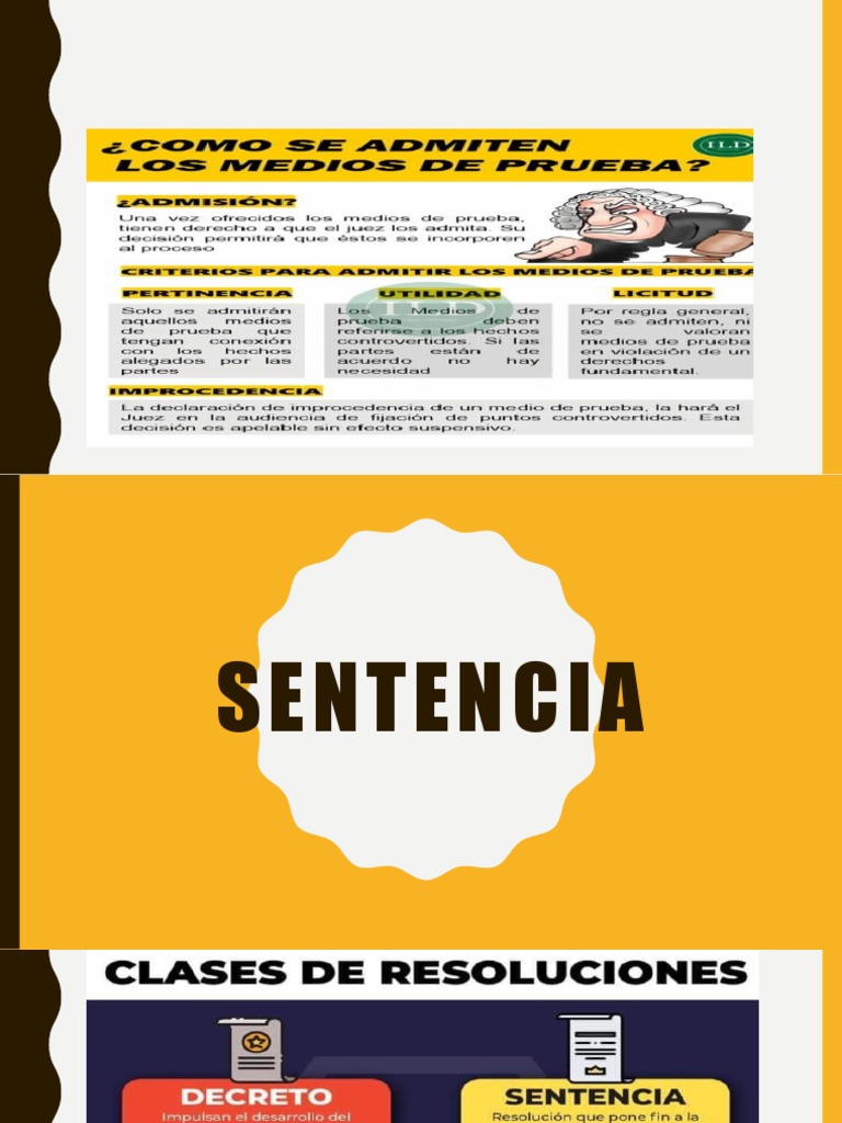 Actos y Tipos de Sentencias Judiciales | PDF | Sentencia (ley) | Ley ...