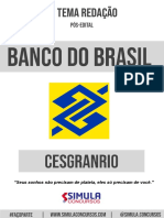 2º Tema Redação - Banco Do Brasil - Cesgranrio
