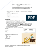 Práctica 2 Movimiento Rectilíneo Uniformemente Acelerado MRUA