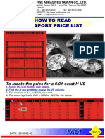 HOW TO READ RAPAPORT PRICE LIST