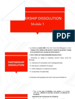 Partnership Dissolution Admission Methods