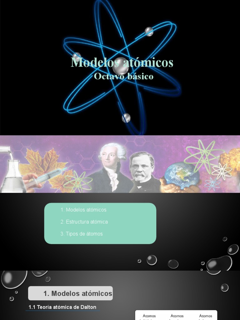 Modelos Atómicos Pdf átomos Núcleo Atómico