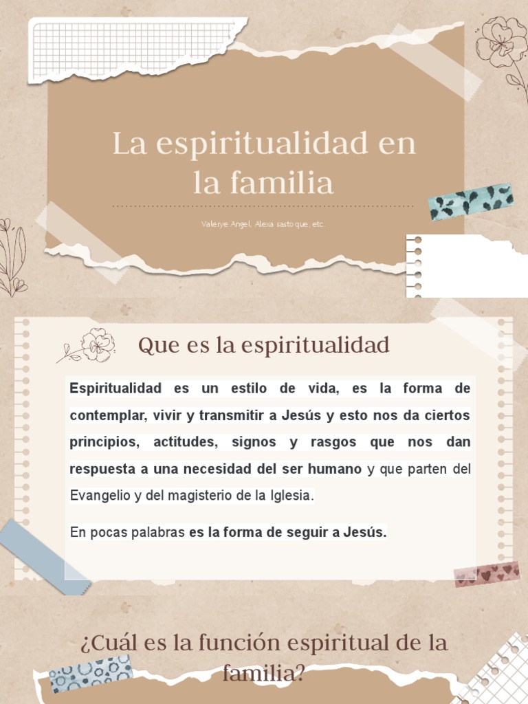 Función de la Espiritualidad Familiar | PDF