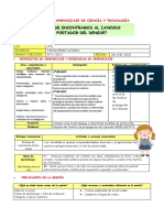 Sesión de Aprendizaje de Ciencia y Tecnología