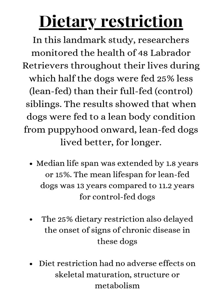 Dietary Restriction PDF