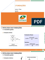 Aula 3 - Patologia Das Fundações