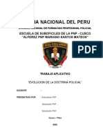 Trabajo Aplicativo Evolucion de La Doctrina Policial PNP