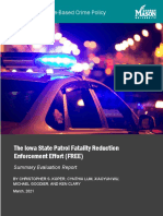 The Iowa State Patrol Fatality Reduction Enforcement Effort (FREE)