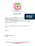 Certificado Laboral