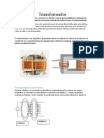 Transformador reduz tensão para circuitos eletrônicos