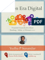 Konten Era Digital: Nasyiatul Aisyiyah Jawa Barat Bandung - Sabtu, 15 Februari 2020