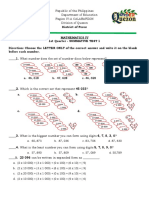 Q1 Sum. Test Math 4 2021 22