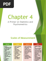 Chapter 4 - Measurement and Statistics