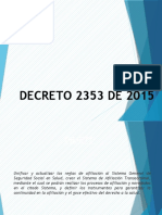 Decreto 2353 de 2015