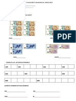 Evaluación 3° Matemática Marzo