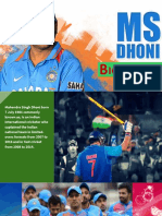 Mahendra Singh Dhoni: India's World Cup-Winning Captain