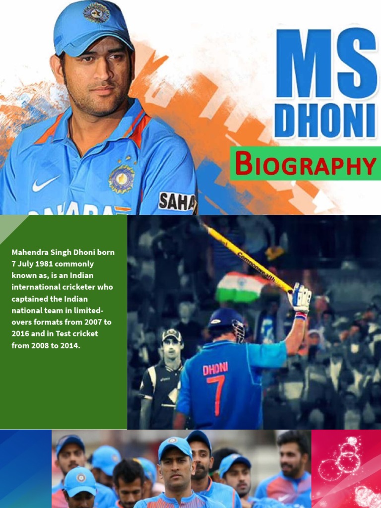 write a biography of ms dhoni