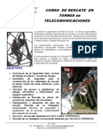 Curso (Nivel 3) Rescate Torres de Telecomunicaciones